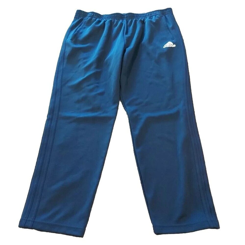 Adidas Men's Athletic Warm Up Snap Button Tear Away Track Pants Size 2XL Y2K